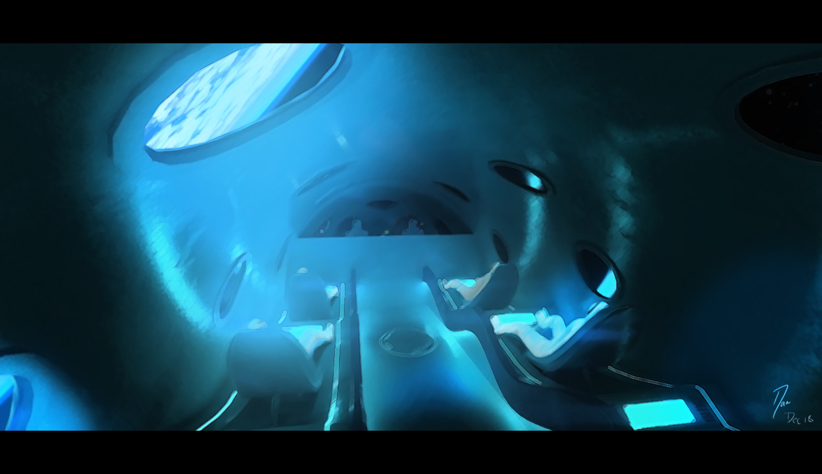 Space Tourist - Concept VR painting