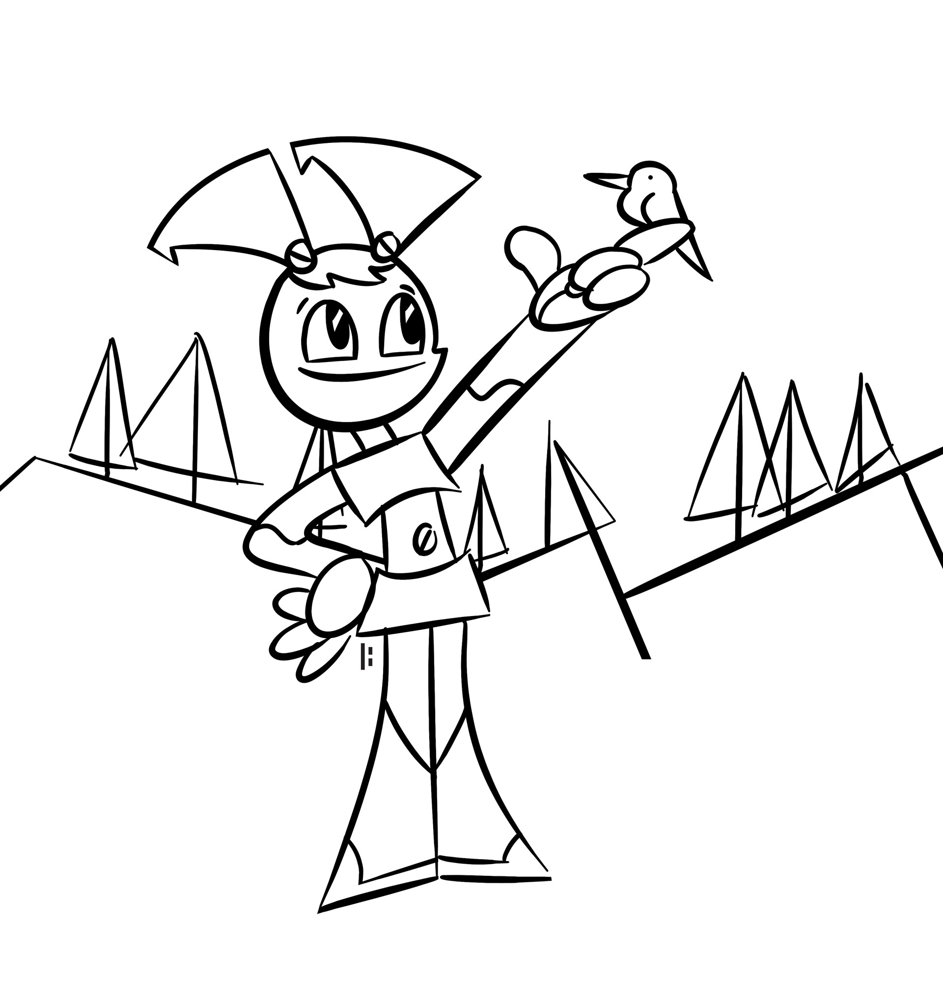 D B - My Life as a Teenage Robot Doodle