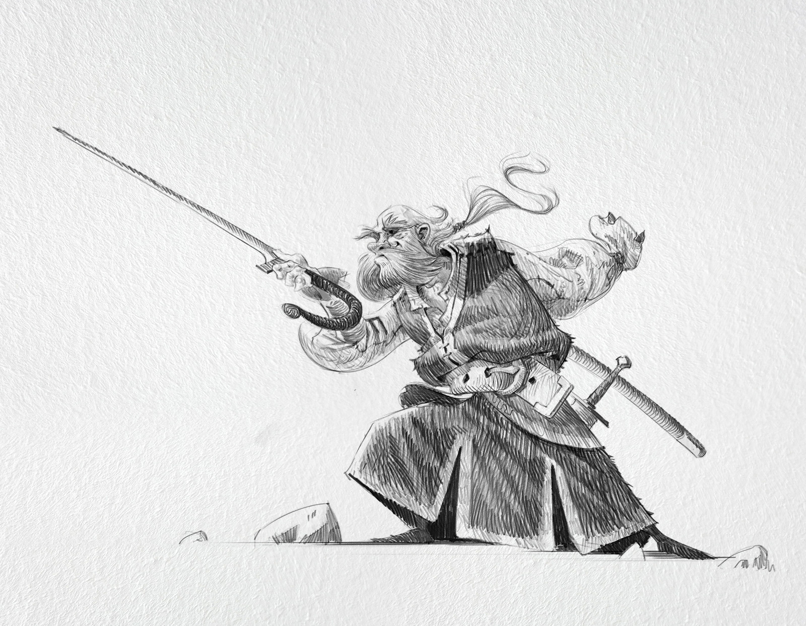 Bobadour, headmaster of the school and legendary swordsman