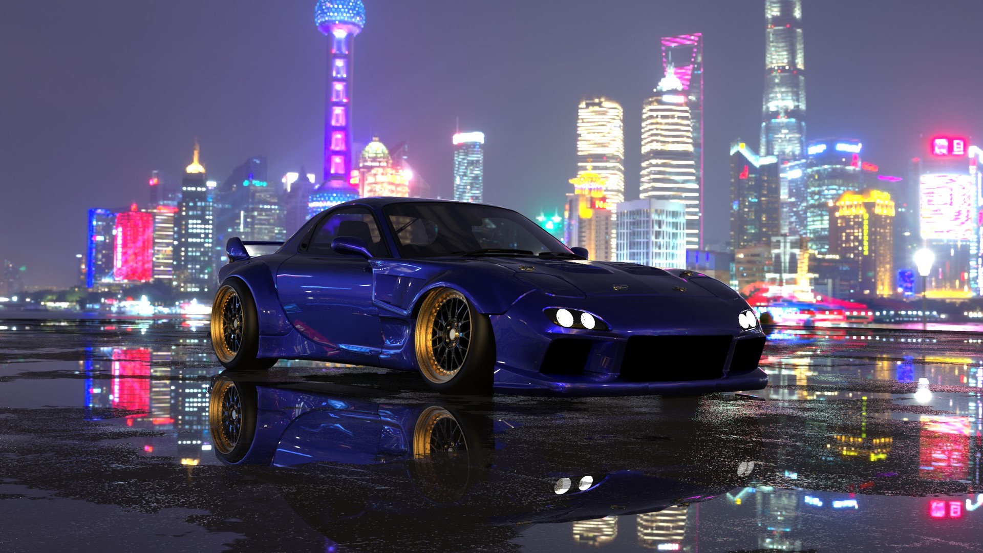 Artstation Rx7 Fd With Different Body Kit Parts Andrew Pickett