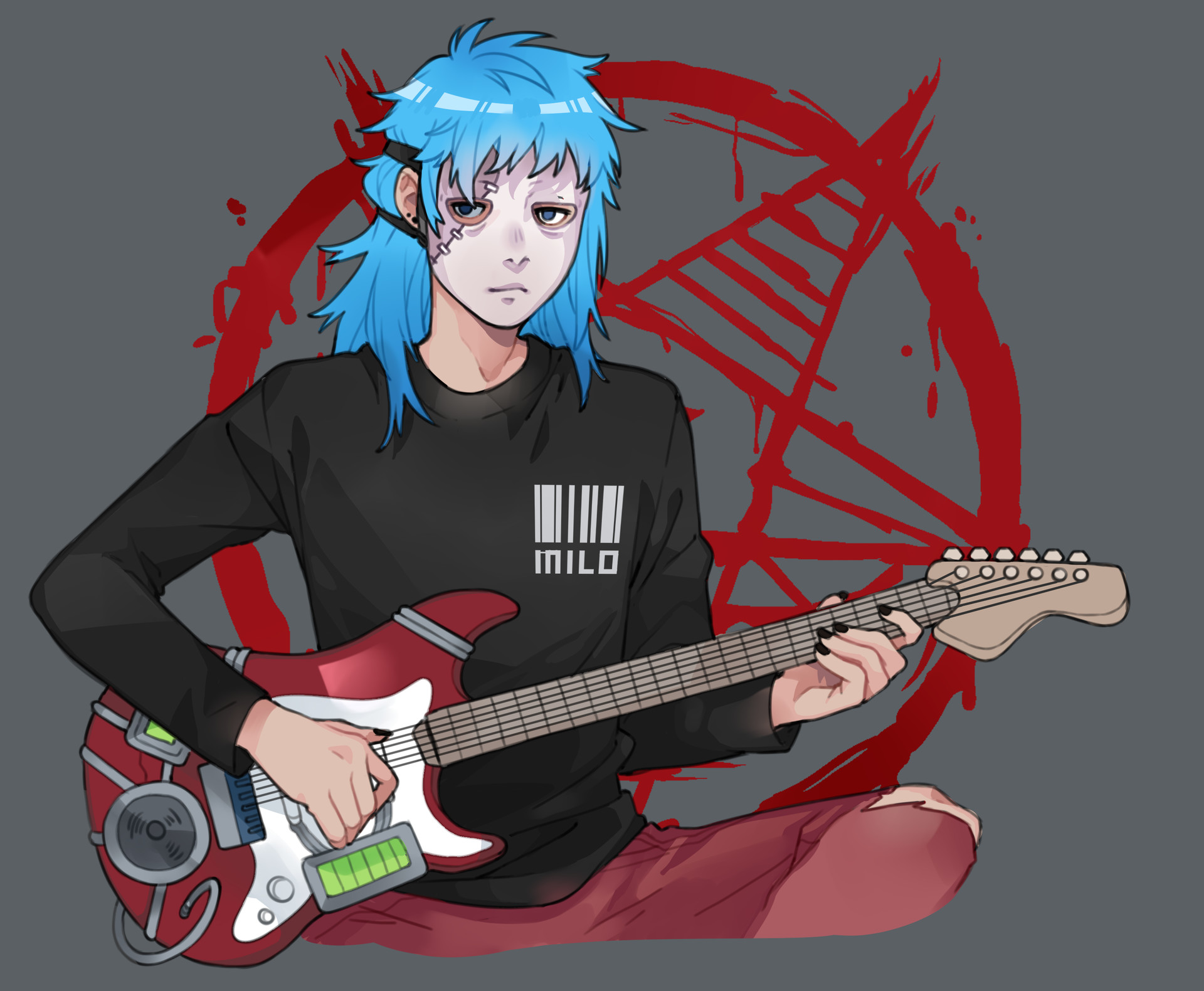 sally face guitar sally face guitar