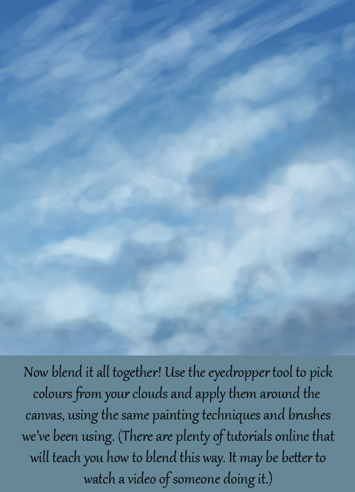 Artstation How To Paint Clouds Free Tutorial Melissa Renee