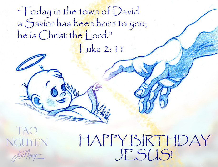 Artstation Tao Nguyen S Jesus Birthday Sketch Drawing Tao Nguyen