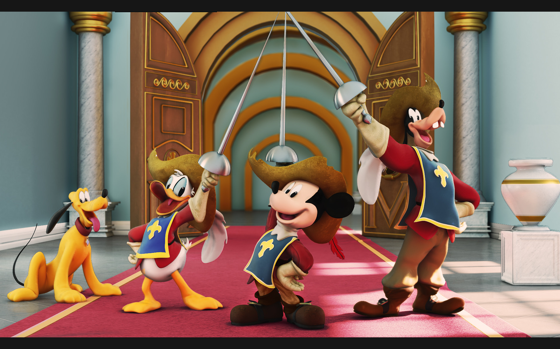Mickey Donald Goofy The Three Musketeers Trailer