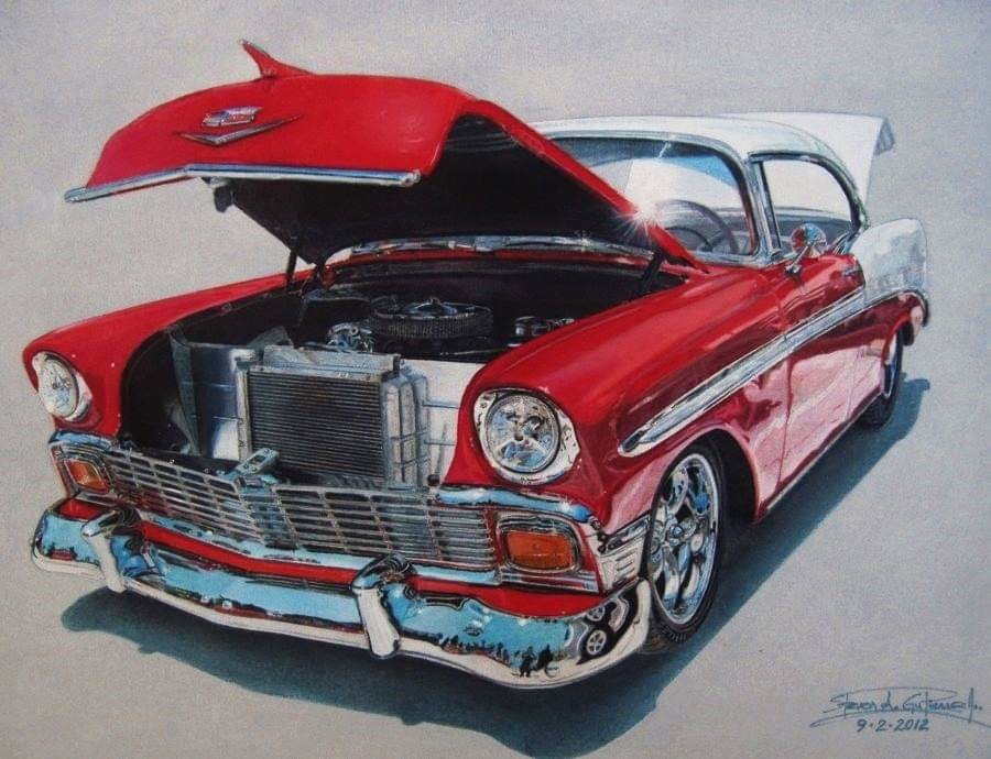 Artstation Car Drawing Steven Gutierrez