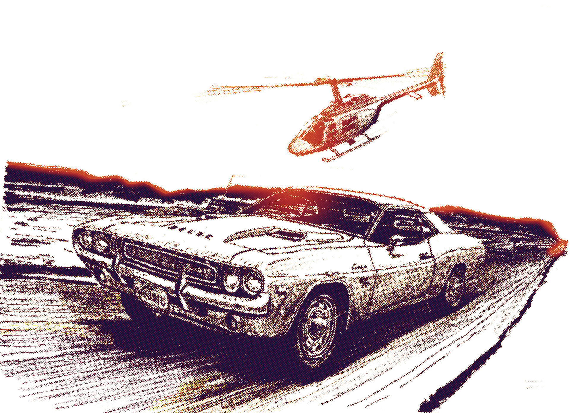 Исчезающая белая точка. Dodge Challenger 1971 Исчезающая точка. Vanishing point 1971. Ковальский Исчезающая точка 1997. Машина арт
