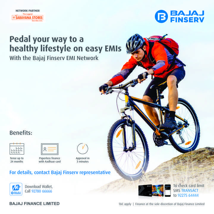 Bajaj store emi cycle