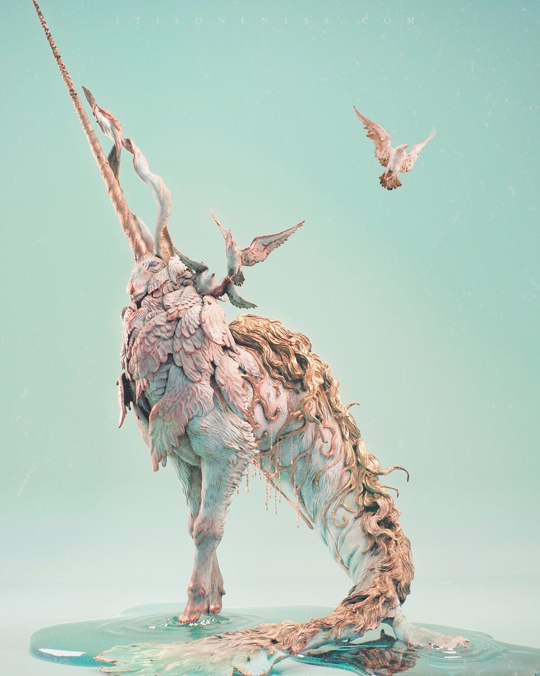 Unicorn creature by Yuuki Morita