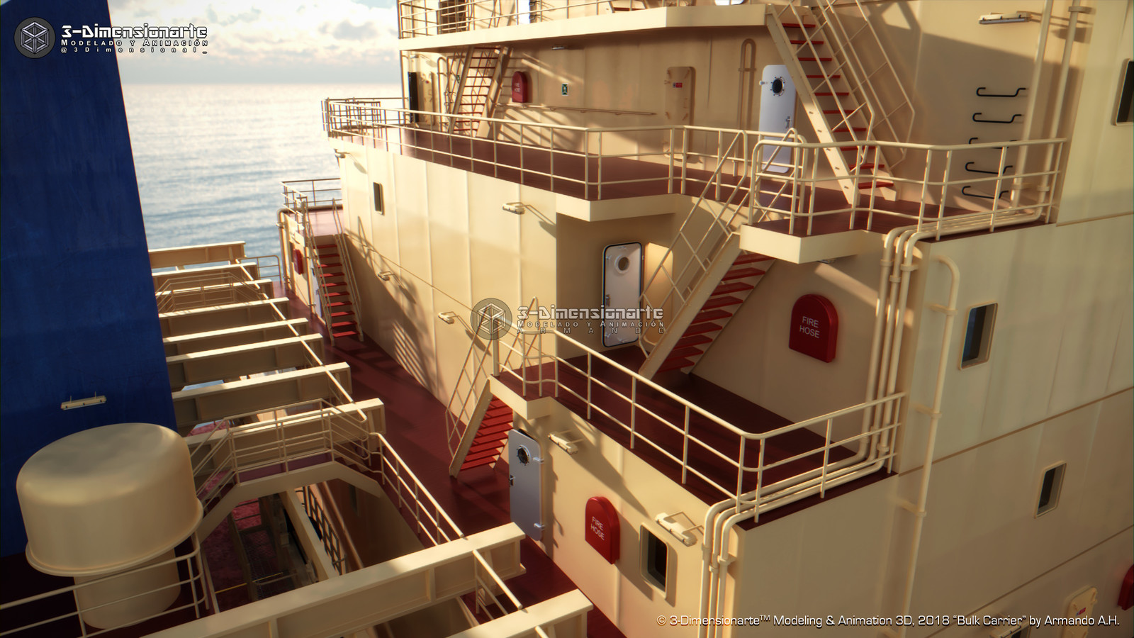 Superstructure
Starboard side