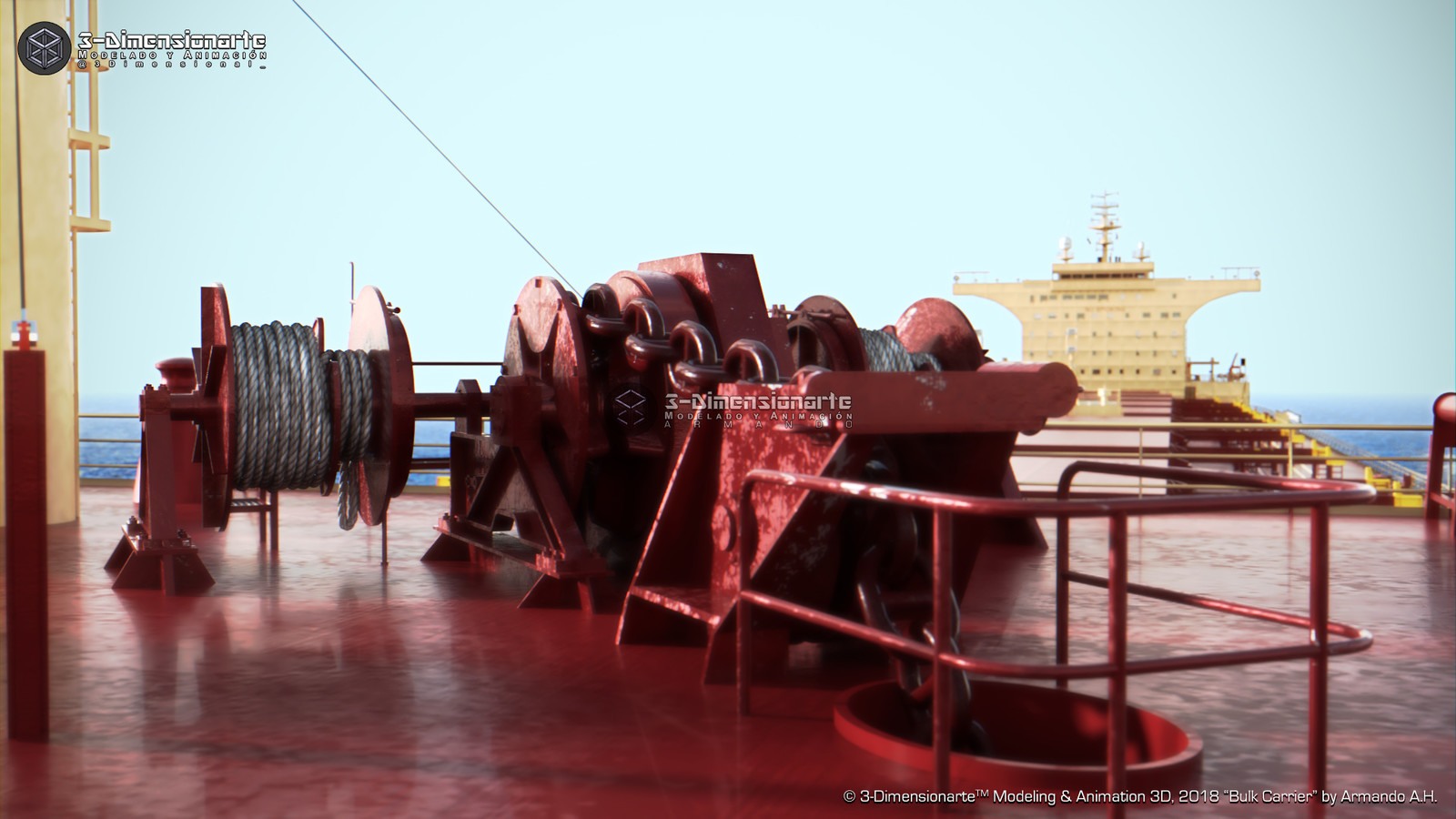 Combined Anchor Windlass and Mooring Winch