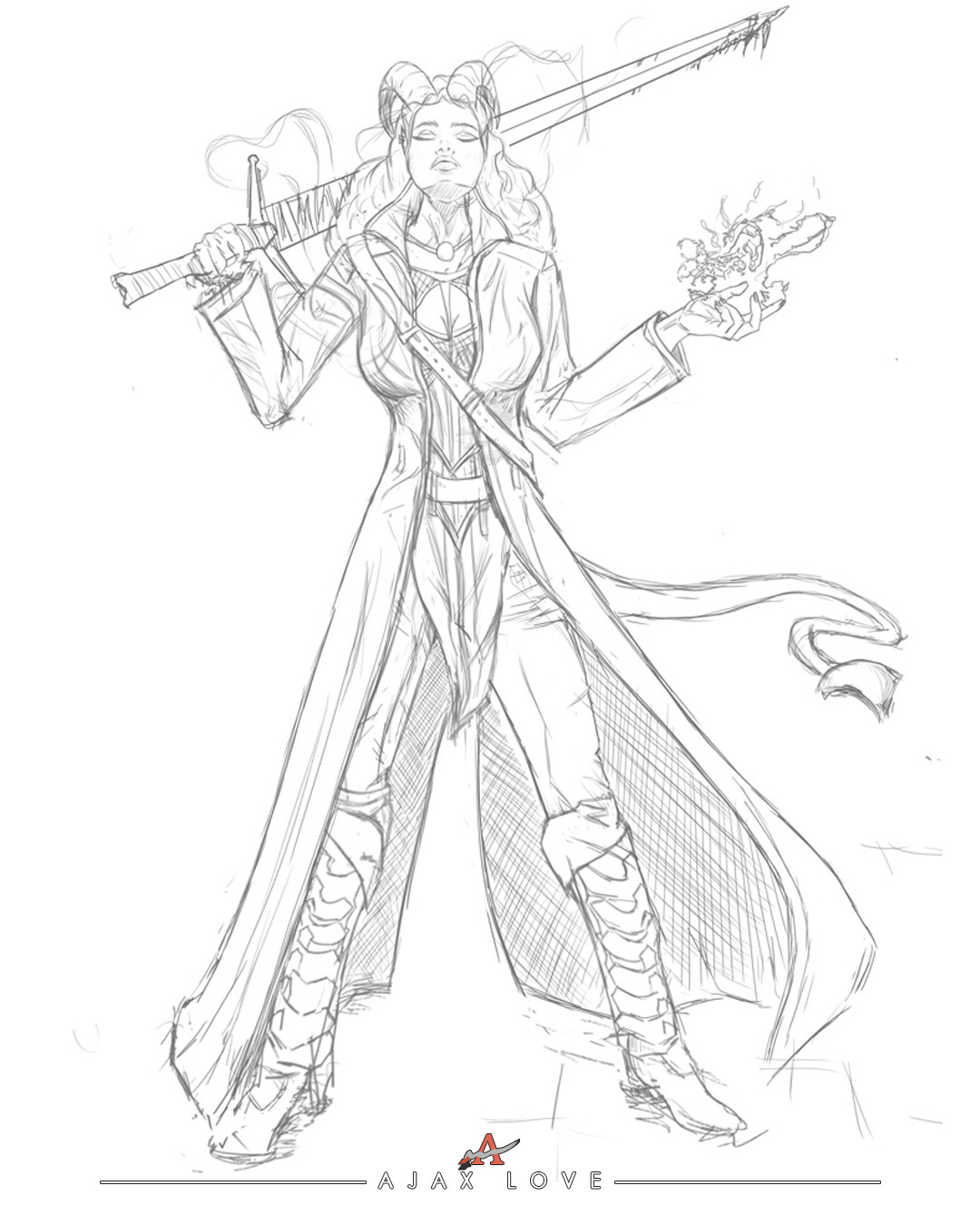 Artstation Tiefling Female Warlock Bard Donovan Ajax Love The fiendish blood running through their veins manifests inconsistently, granting them an array of. artstation tiefling female warlock