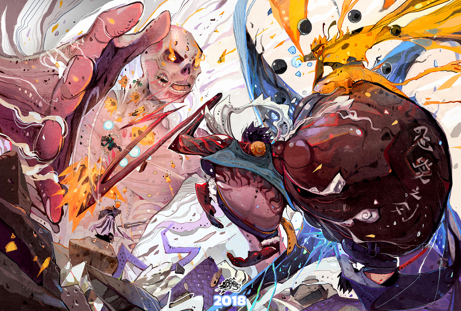 Artstation Crossover Fighting Narupiti Harunsong