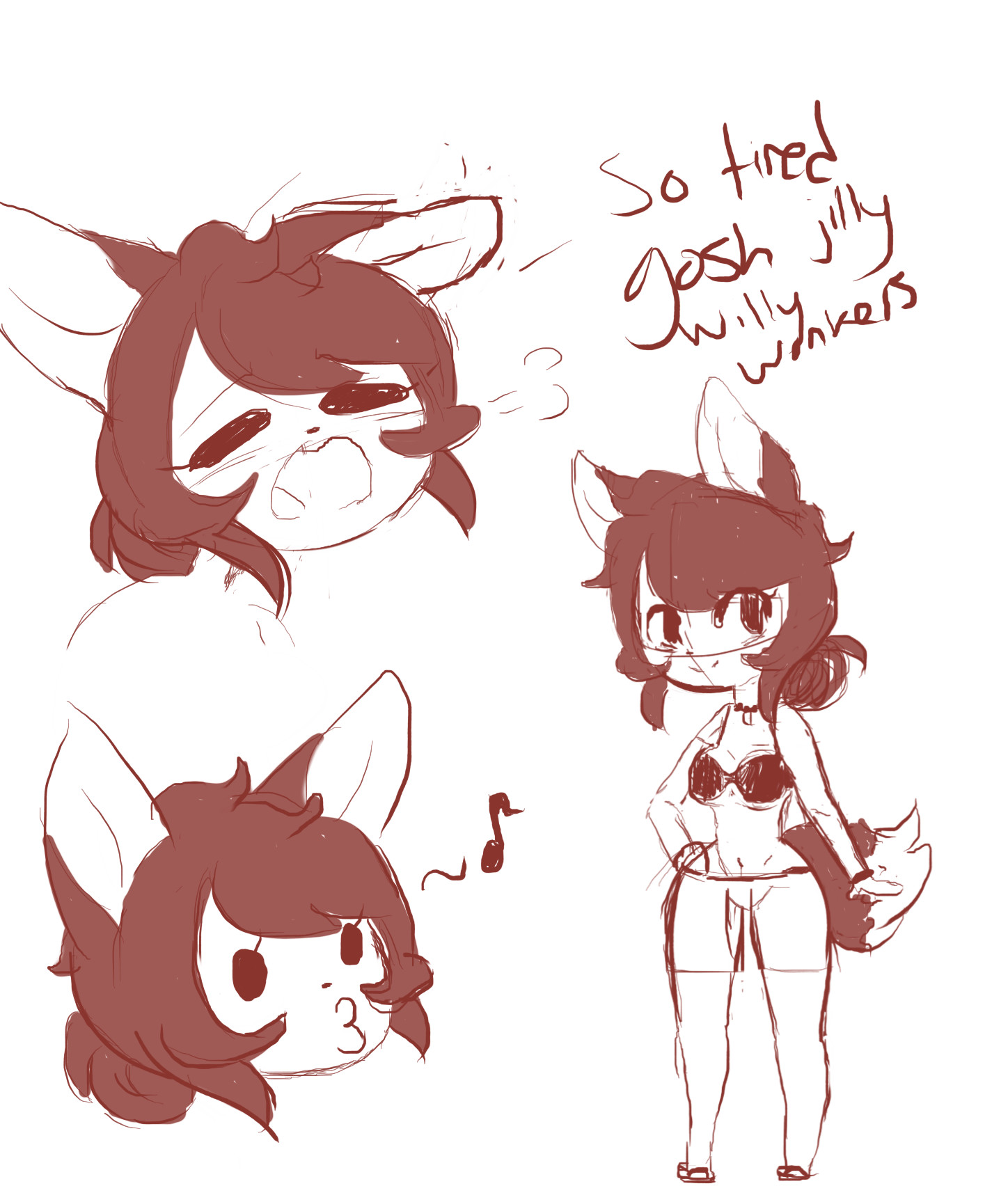 Artstation Fox Oc Sketches Cozy Kinz