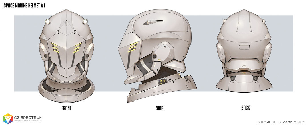 futuristic space helmets
