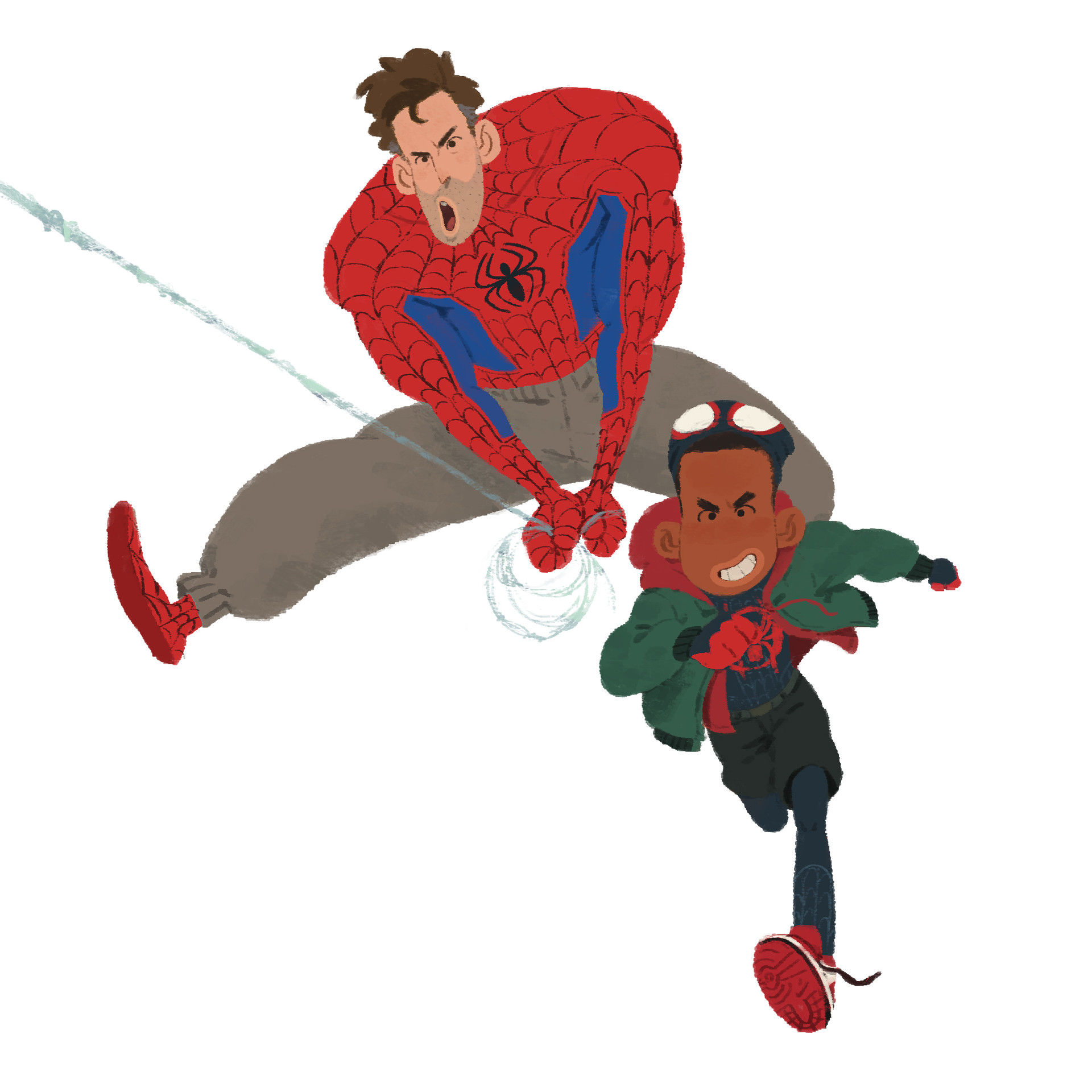 miles morales and peter parker