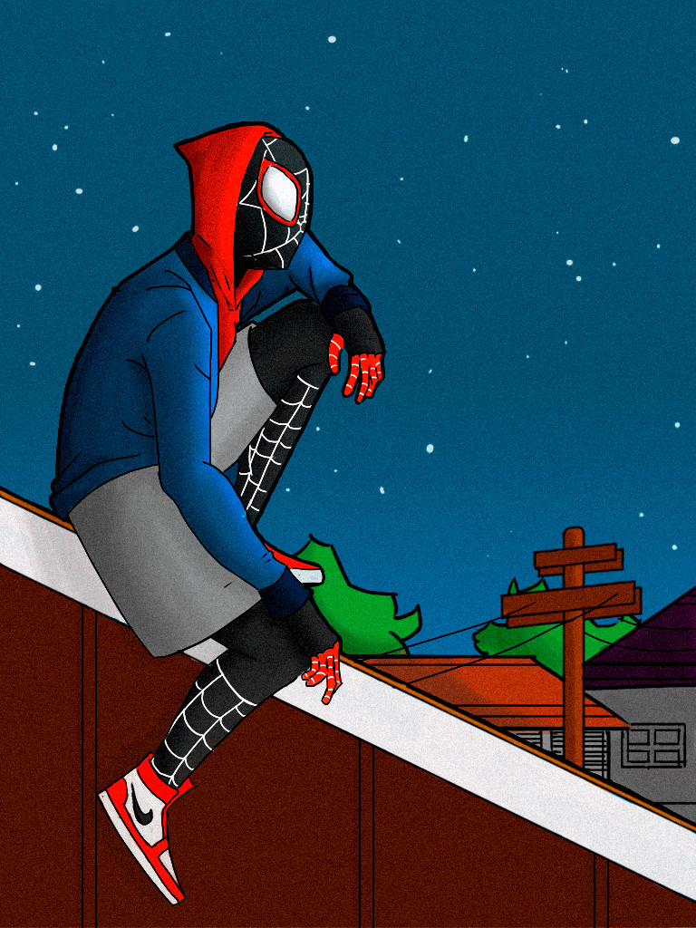 Eduardo Lima Spiderman Into The Spider Verse Casual Miles Morales