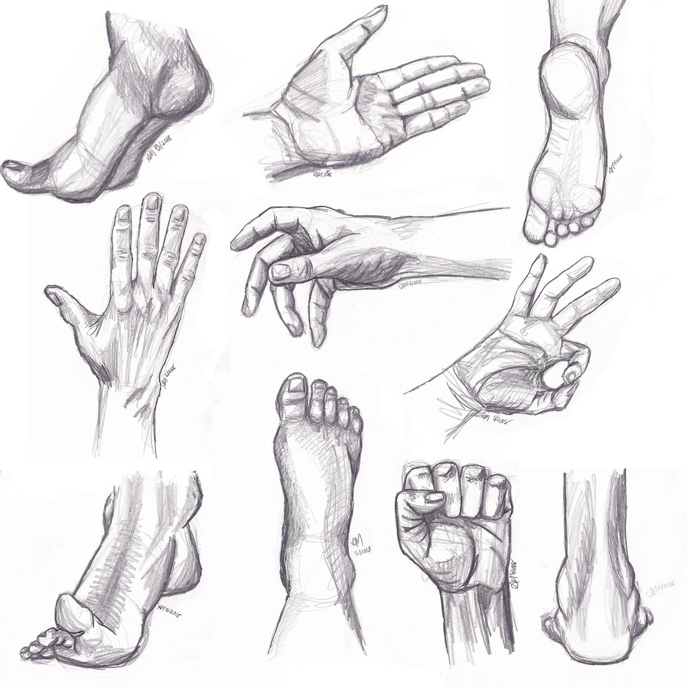 How to Draw Hands and Feet