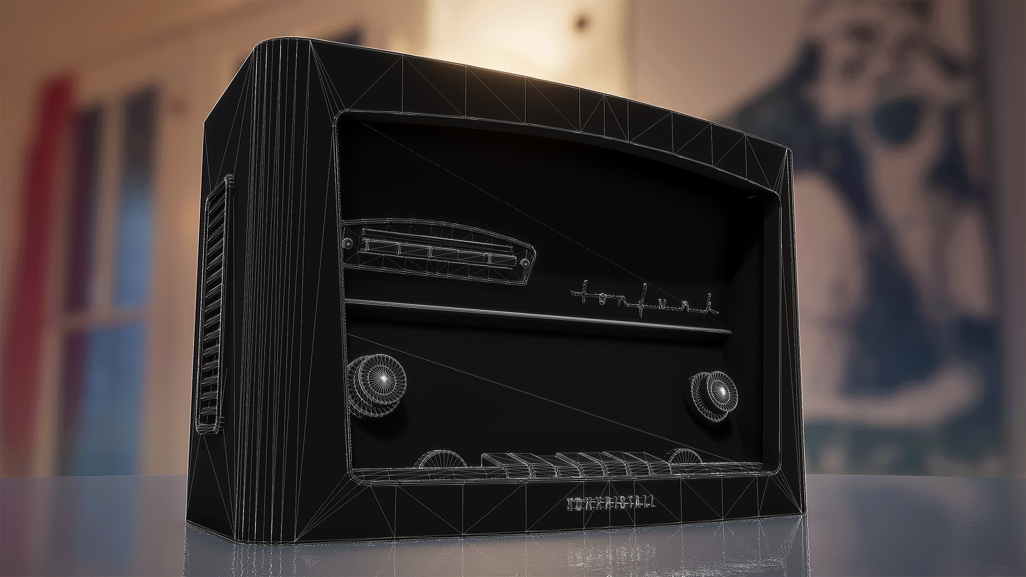 packed RGB masks to define dirt, edge wear and additional colors (especially visible on the frequency plate). 