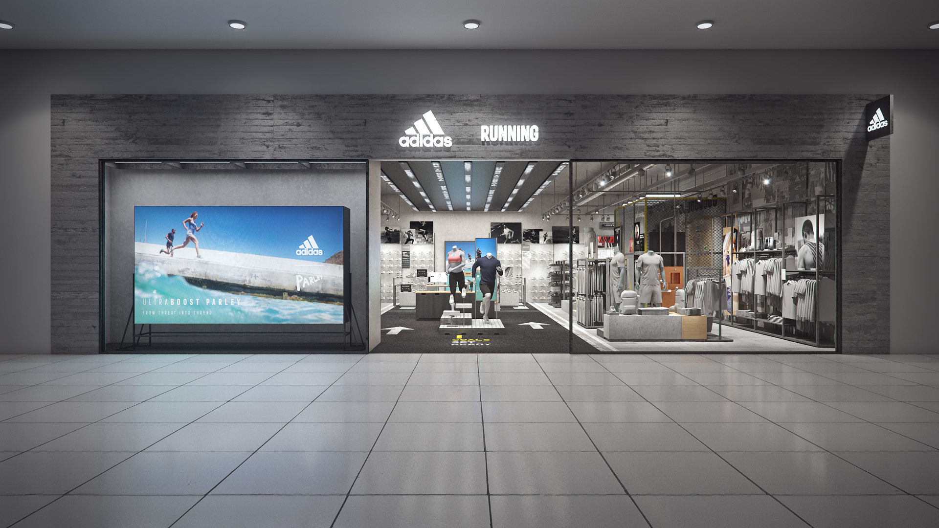 ArtStation - Adidas China Concept Stores - Running, Matthew Wolf