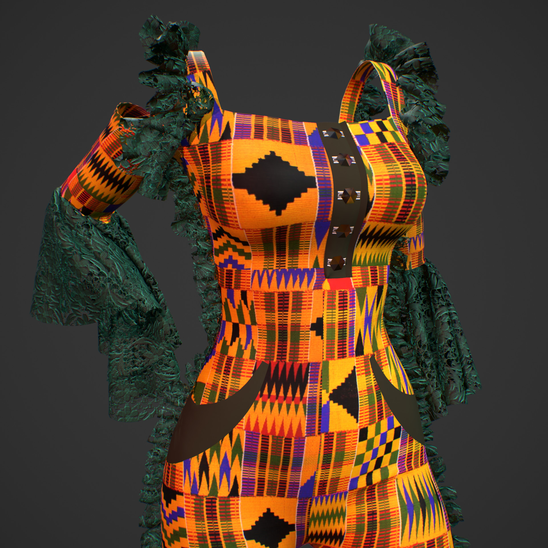 Kente jumpsuit 2024