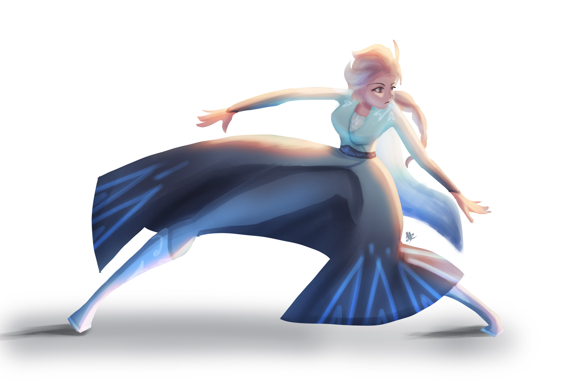 ArtStation - Elsa Frozen Outfit Design Concept art