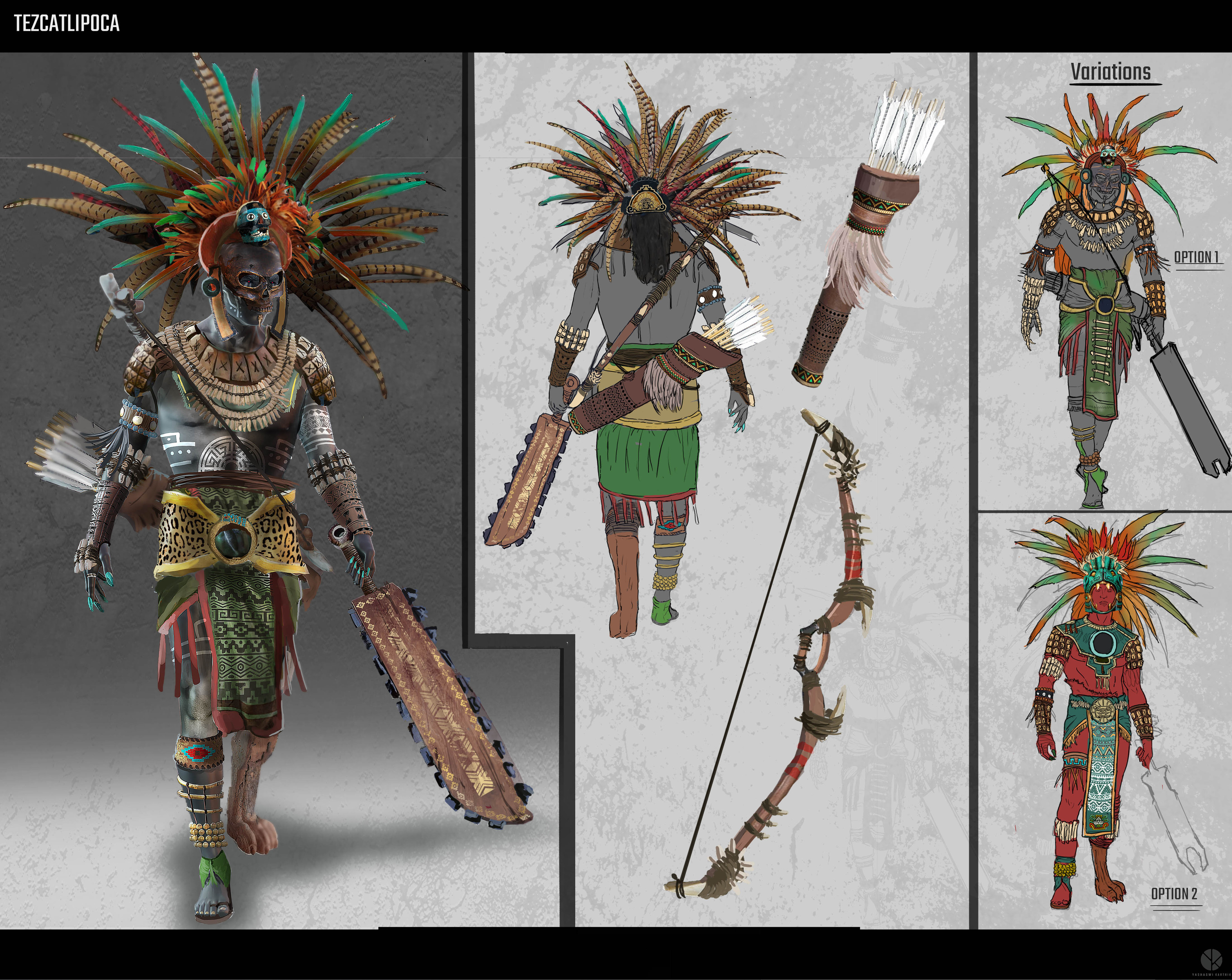 yash2333.artstation.com - Tezcatlipoca
