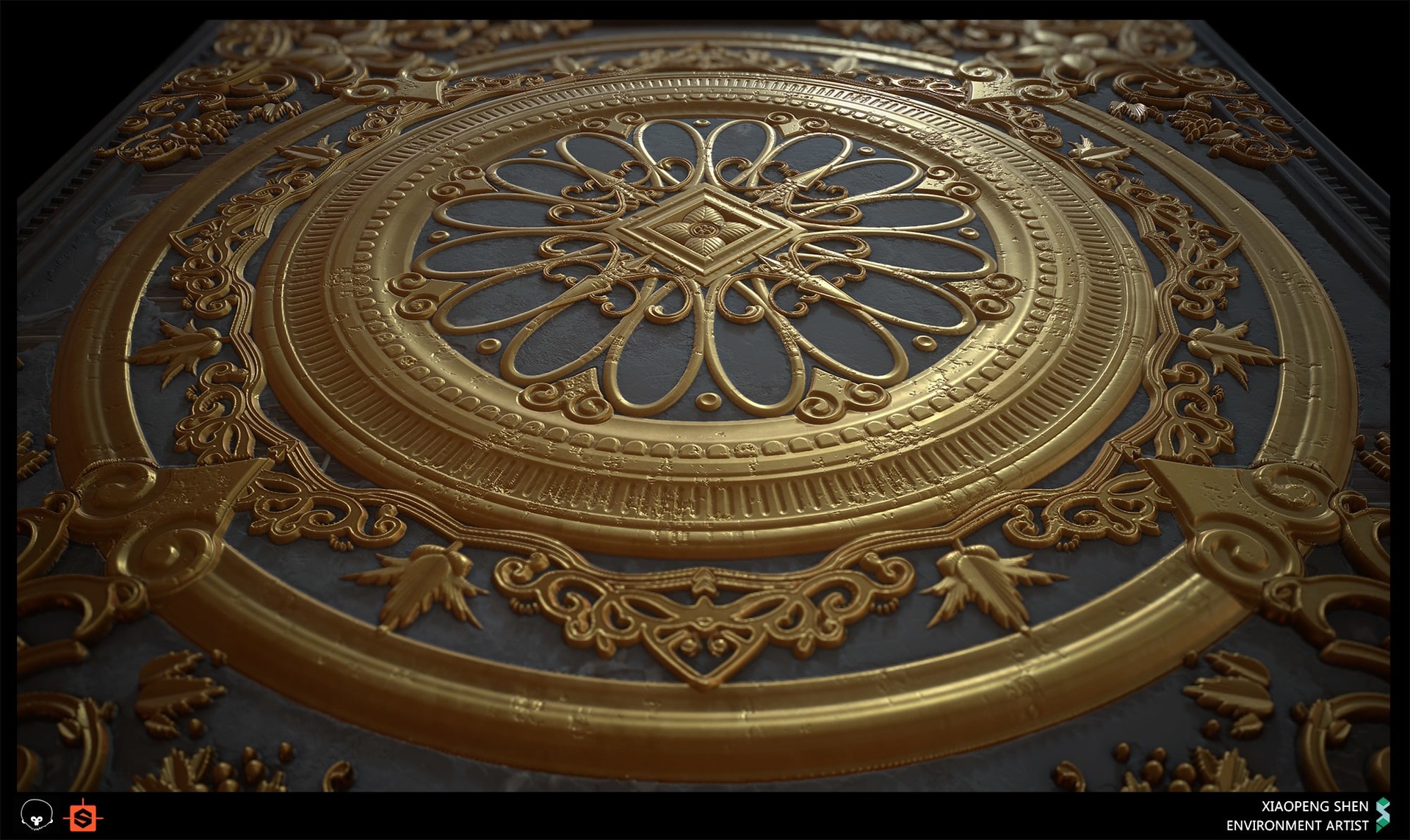 ArtStation Filigree ceiling Substance Designer