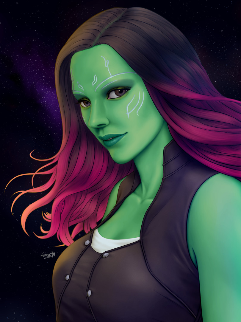 ArtStation - Gamora Portrait