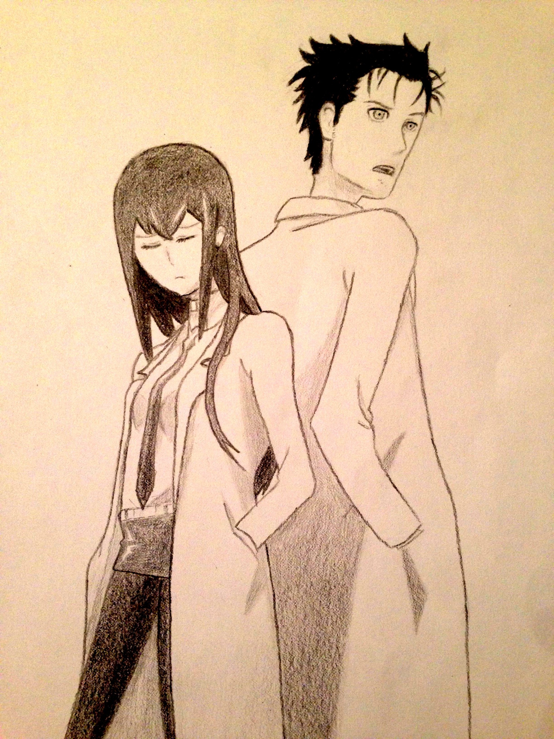 Artstation Okabe Rintarou Kurisu Makise Steins Gate