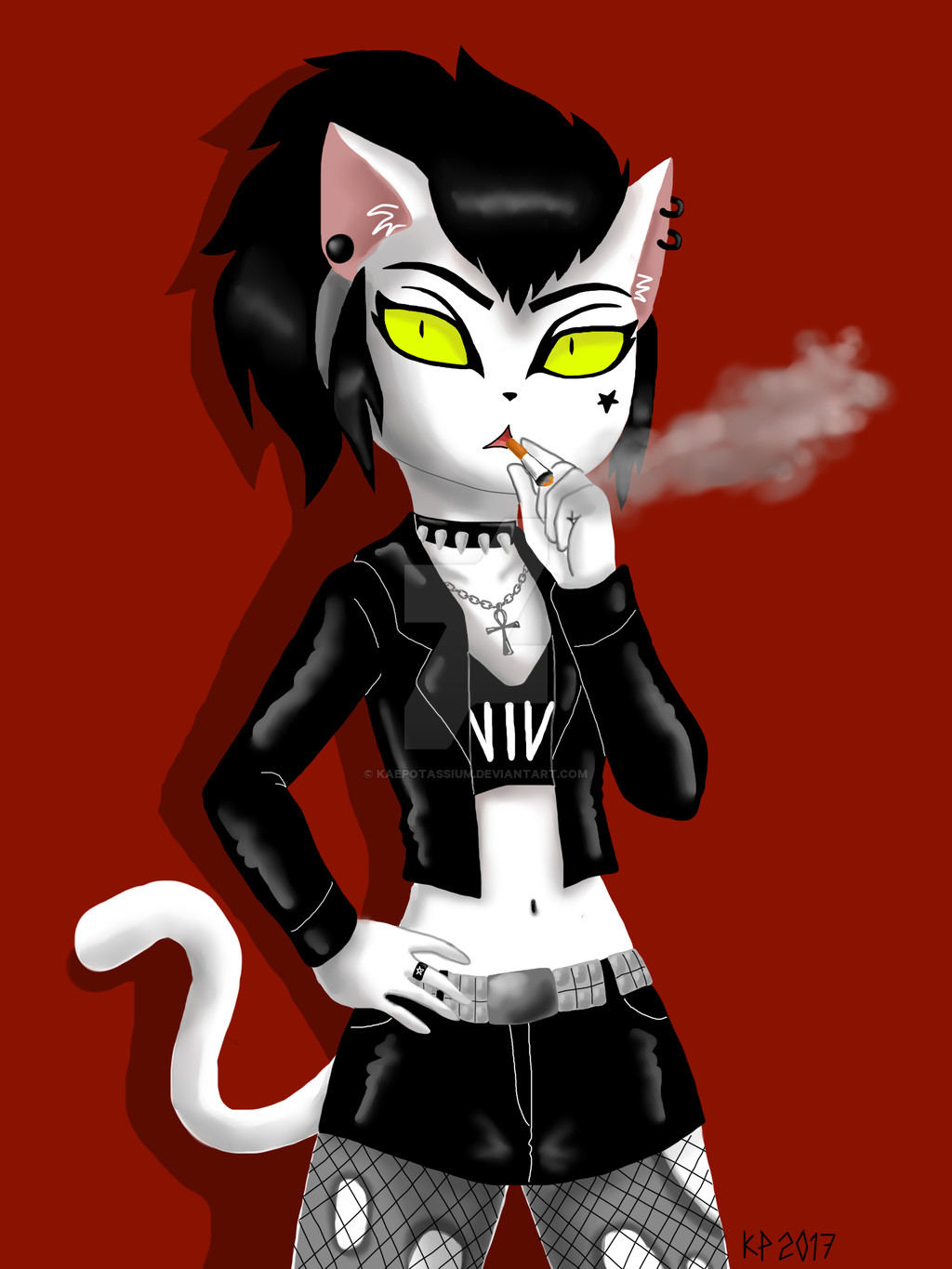 Goth kitty. Goth kitty