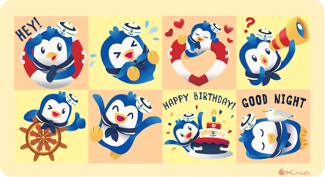 Little Luff sticker set,ready to Sail