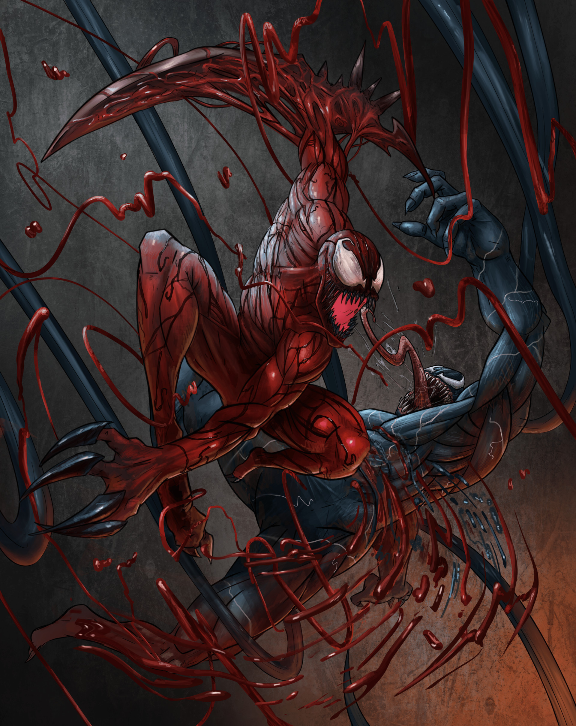 Pol Lerigoleur - Venom Vs Carnage Concept.