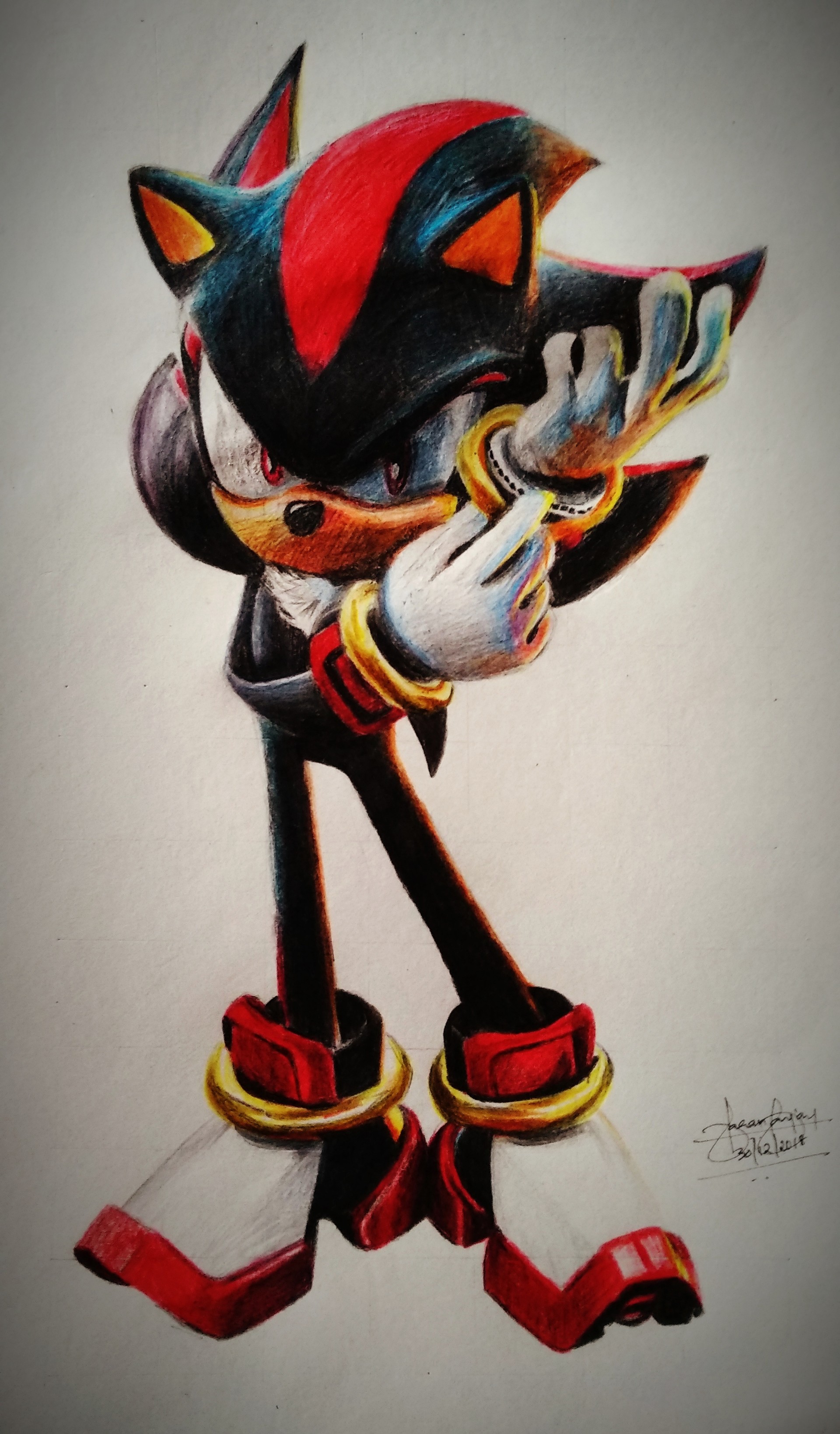 Artstation Shadow The Hedgehog Saran Sanjay