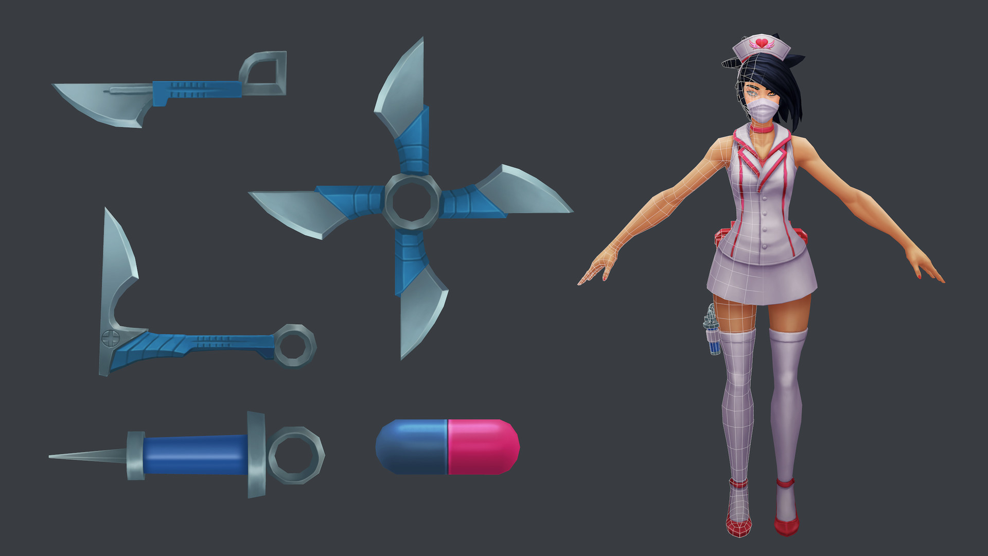 ArtStation - Nurse Akali
