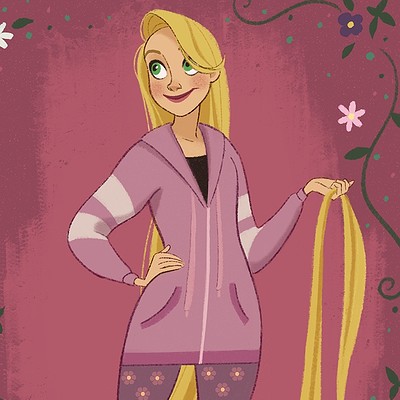 casual rapunzel