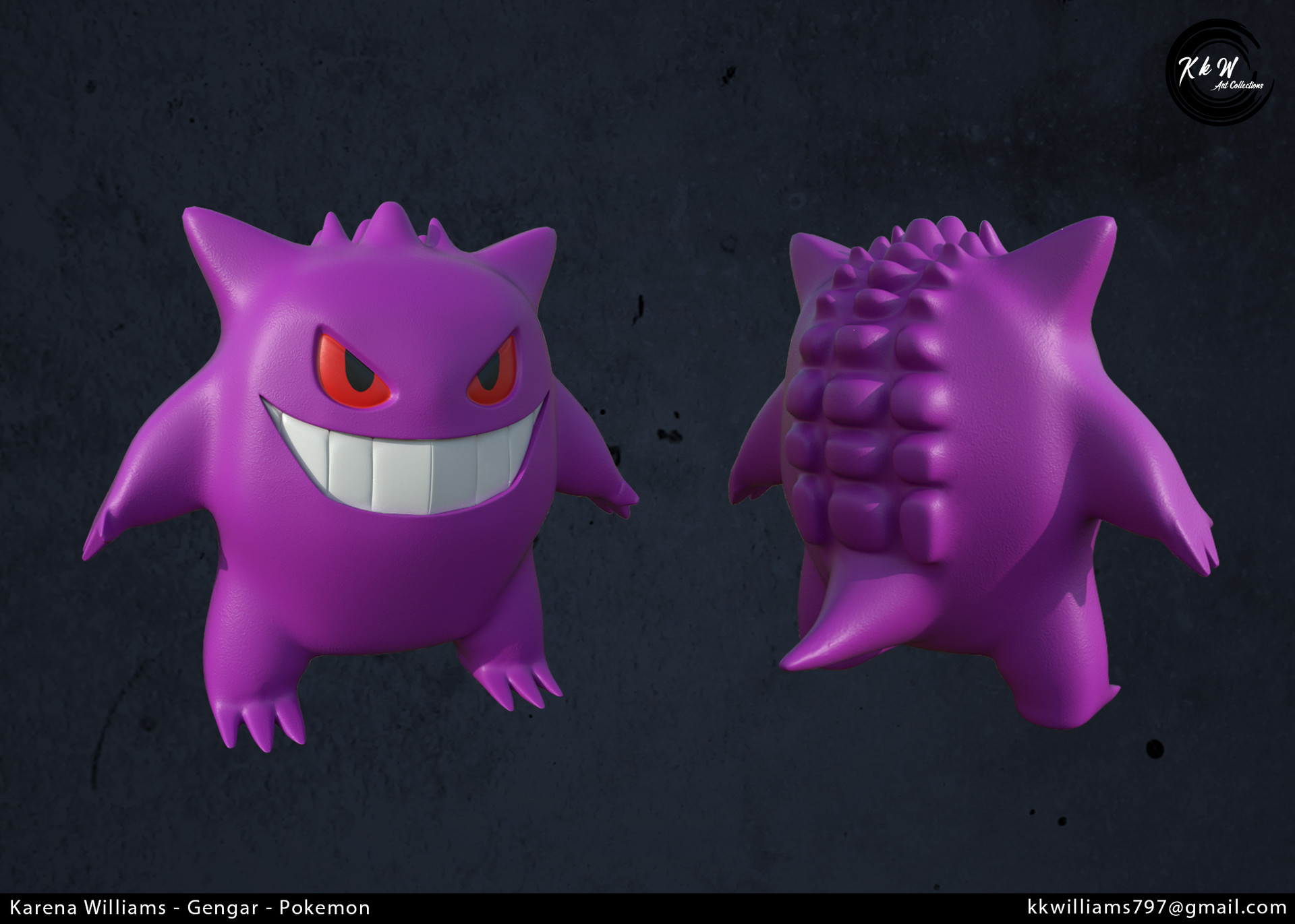 Artstation Gengar Pokemon Karena Williams