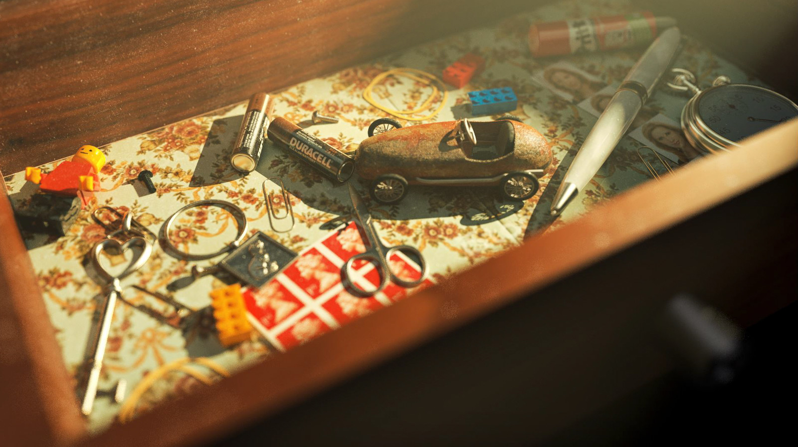 "MEMORY LANE" OLD MISCELLANEOUS DRAWER / REDSHIFT - CINEMA 4D