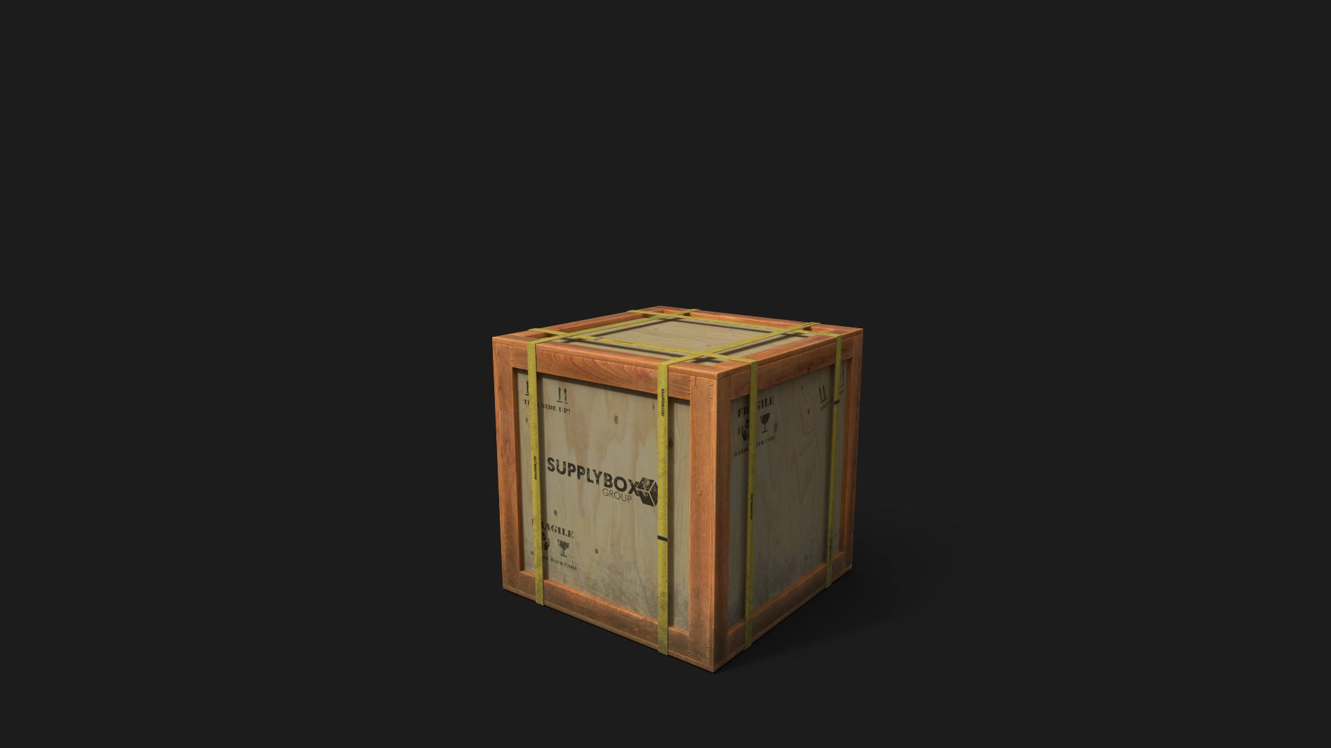ArtStation - Wooden shipping box
