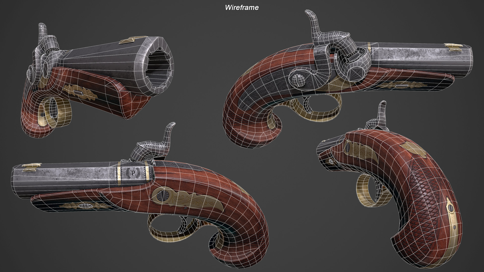 ArtStation - Philadelphia Deringer Pistol