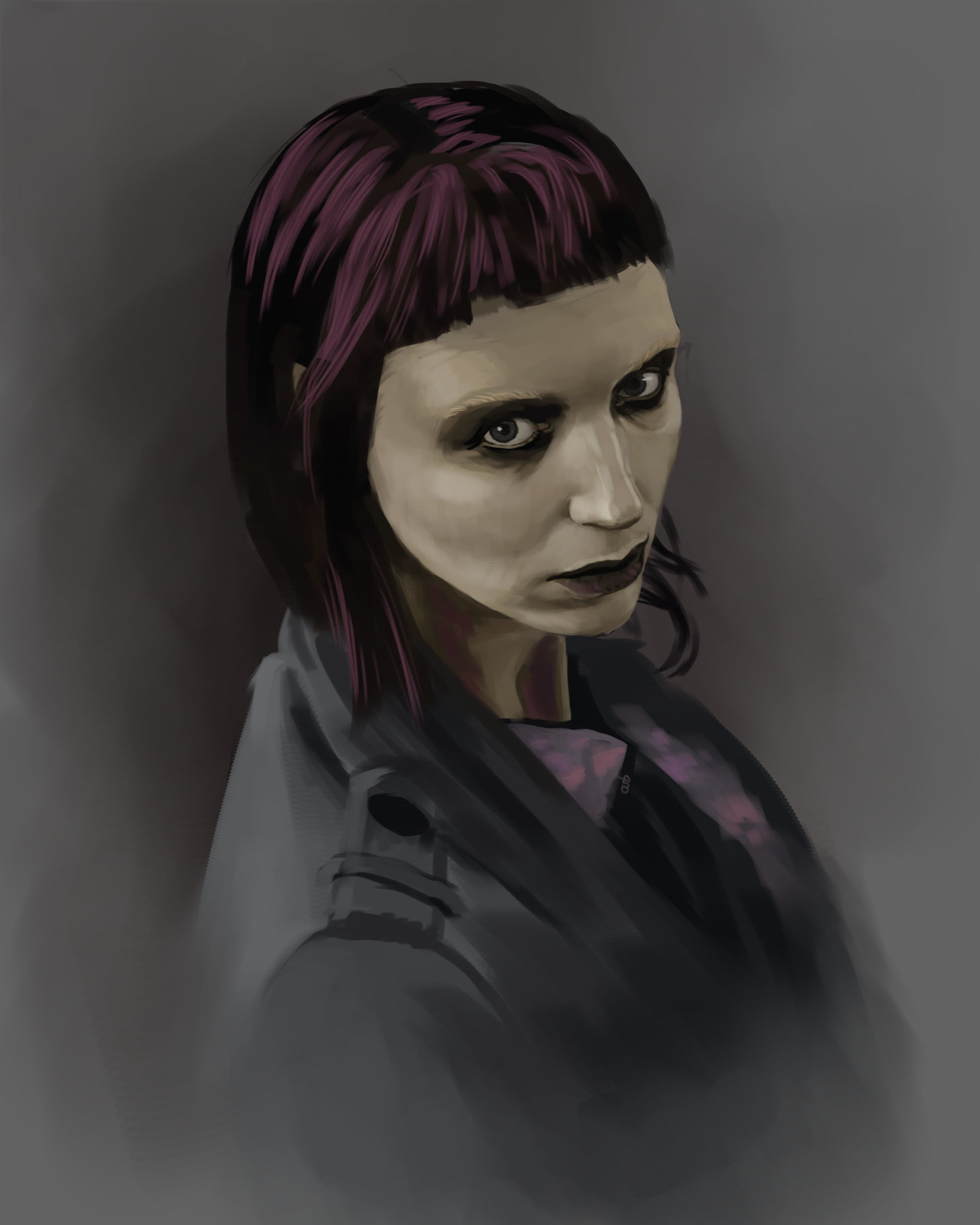 Artstation Rooney Mara Lisbeth Salander Alex B