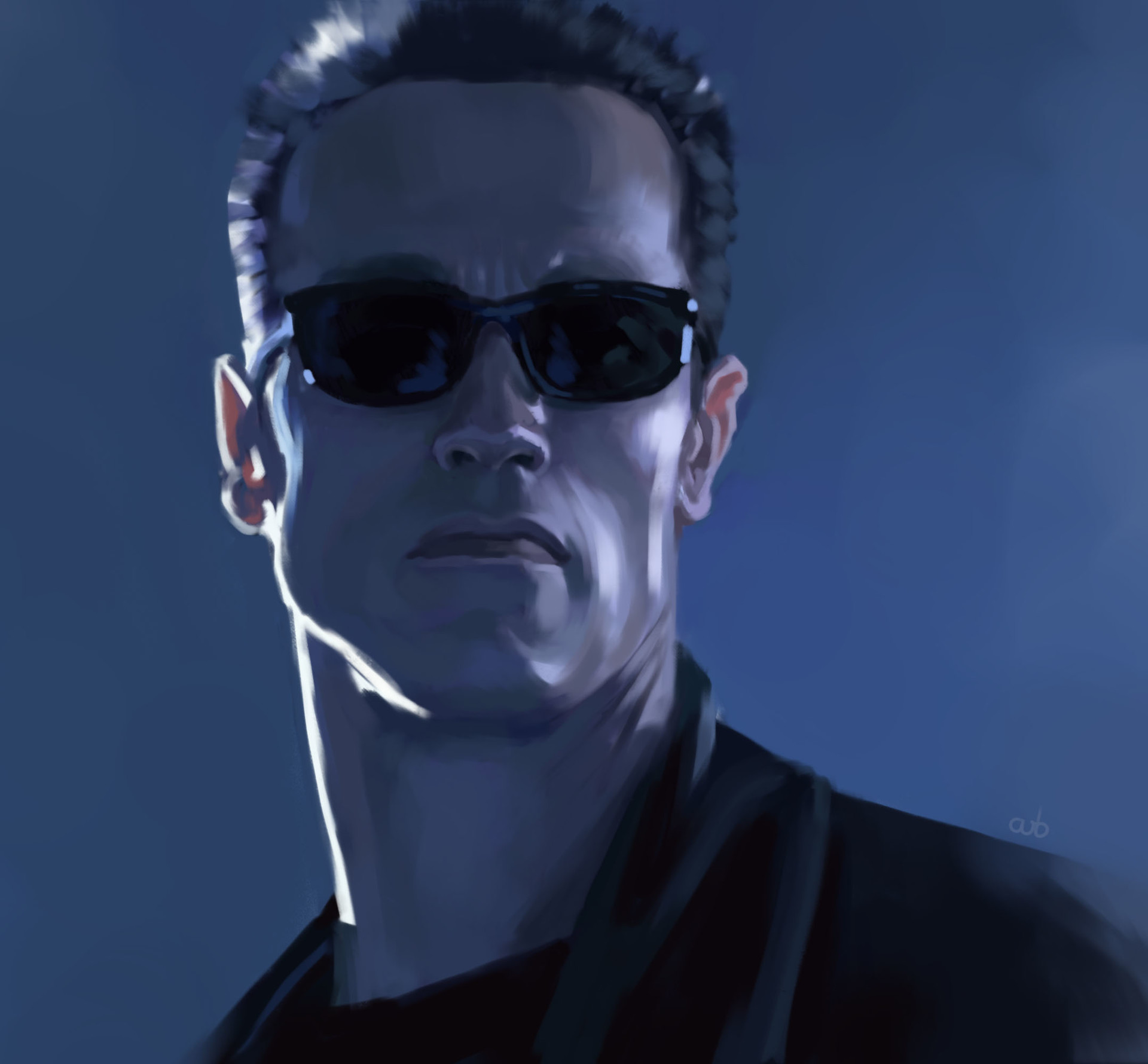 Artstation Arnold Schwarzenegger T800 Alex B
