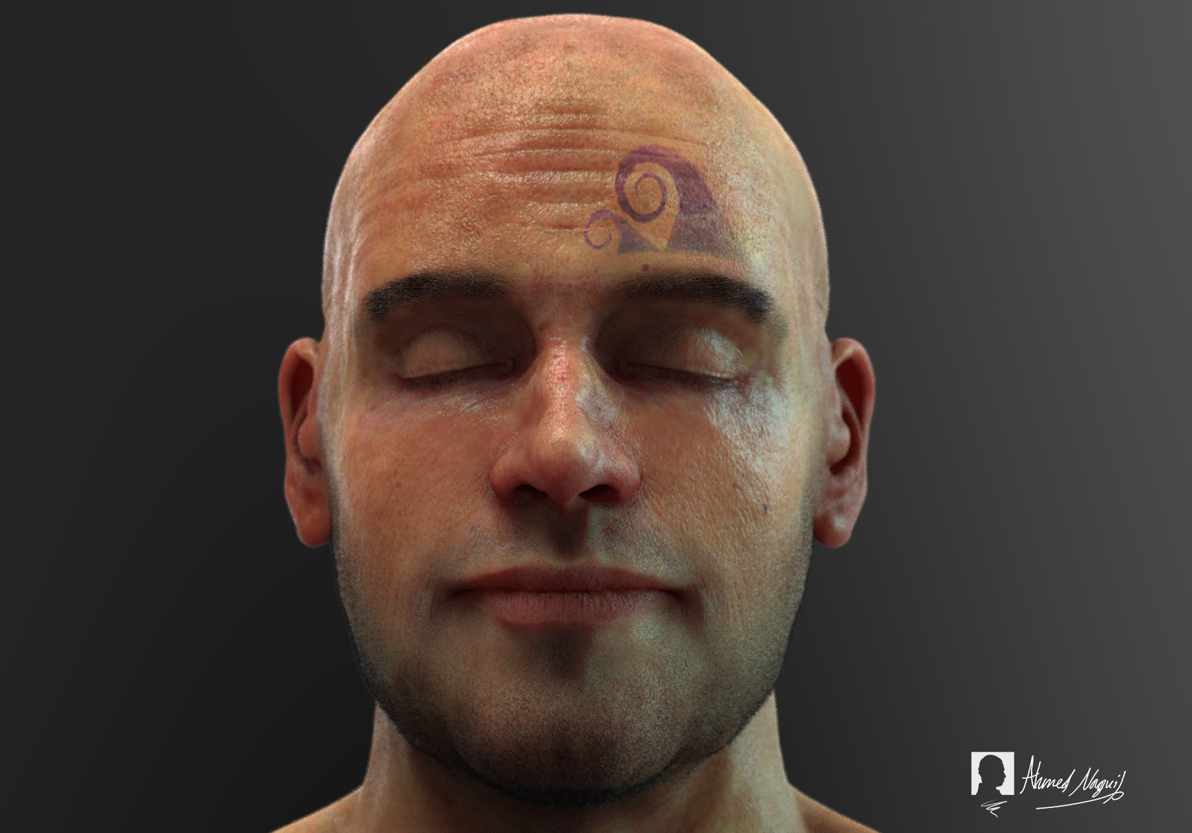 Ahmed Naguib 3d Imaginative Realistic Face