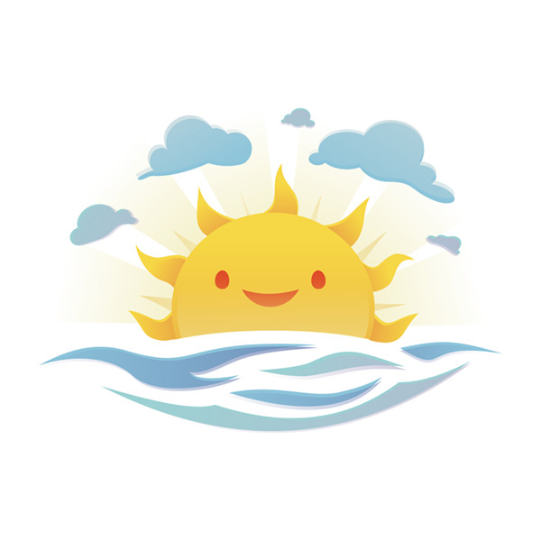 Sun,Ocean and sky (argentinian Flag)