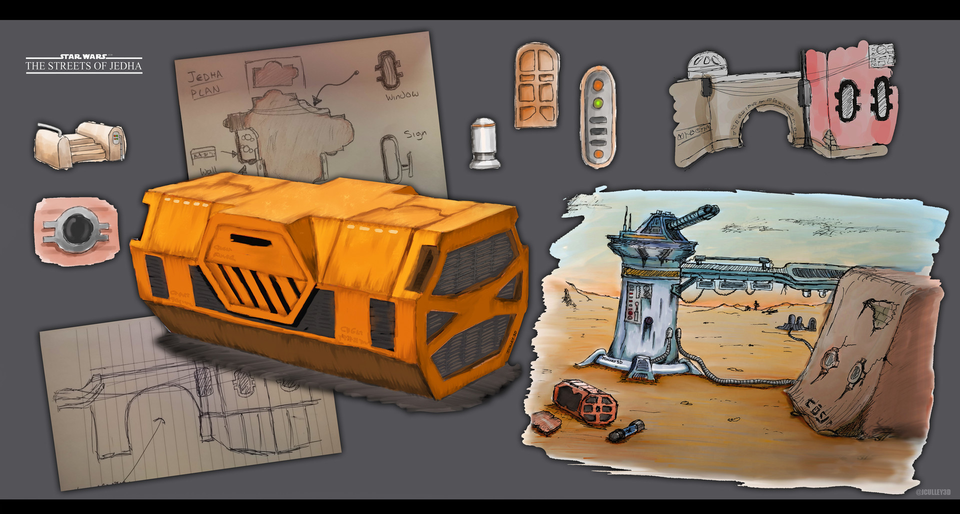 Artstation Star Wars Rogue One The Streets Of Jedha Ue4 Vr Experience James Culley