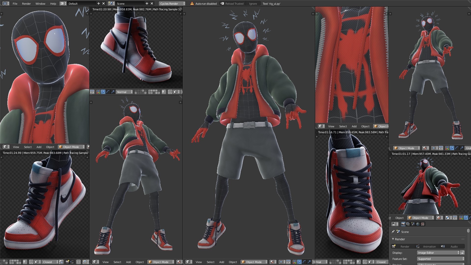 spiderman into the spider verse miles morales shoes