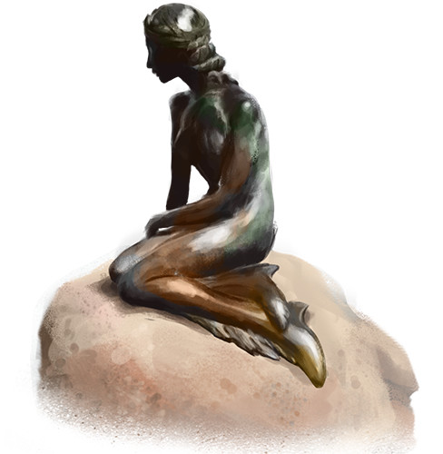 the little mermaid statue