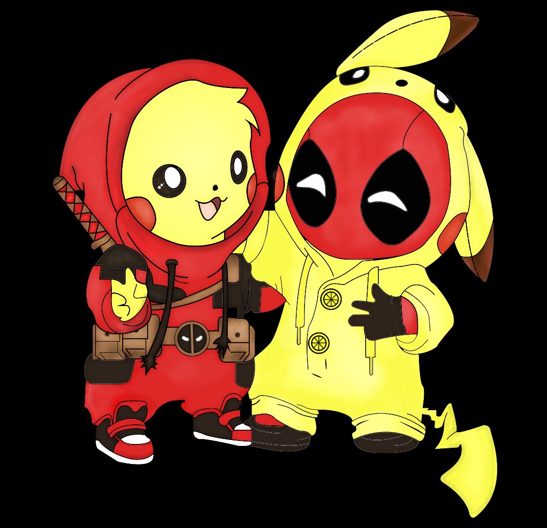 deadpool pikachu plush