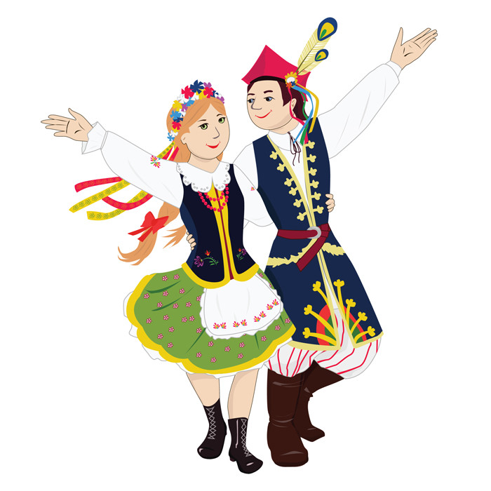 Artstation Young Polish Dancers Krakowiak Dance Marina Kozlova