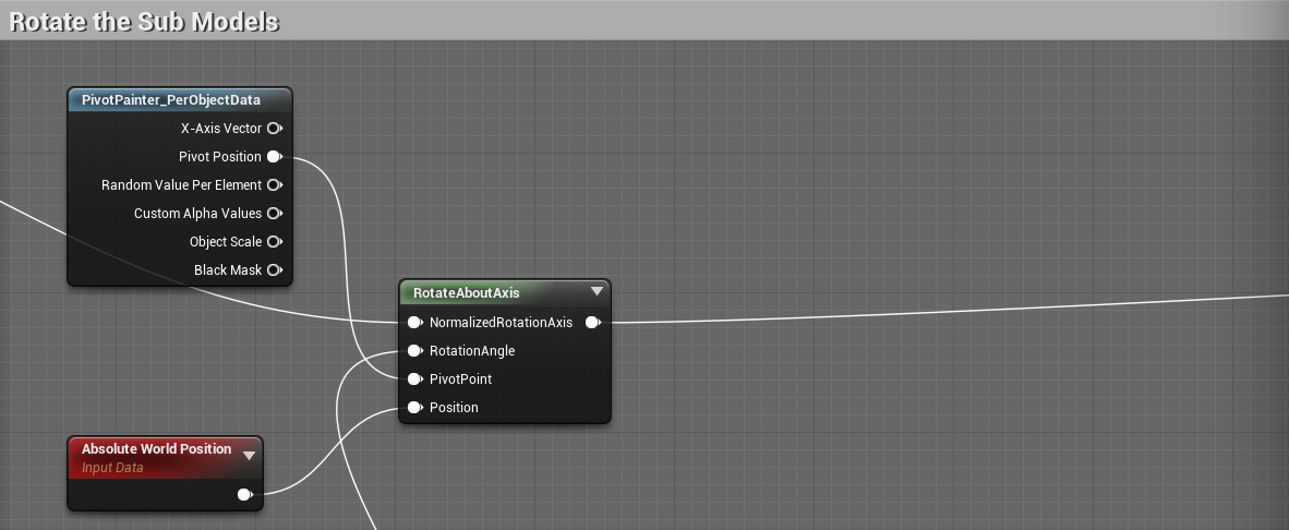 PART 5:  Final node in the World Position offset graph.  The Wind Graph feeds into the top input and this graph feeds into the World Position Input in the Unreal Hair Shader.