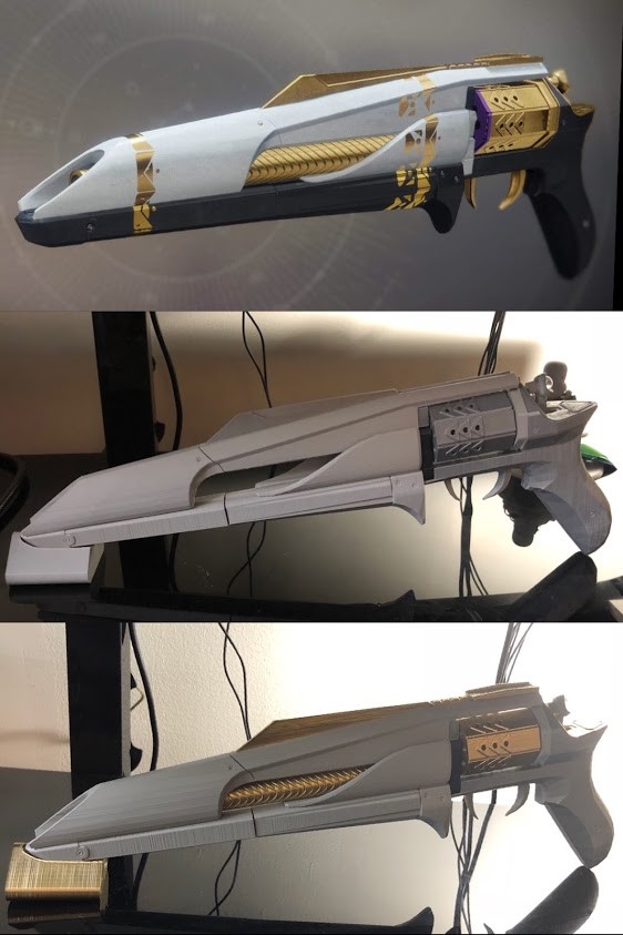 Artstation Destiny 2 Midnight Coup Handcannon Replica Irl Dreams